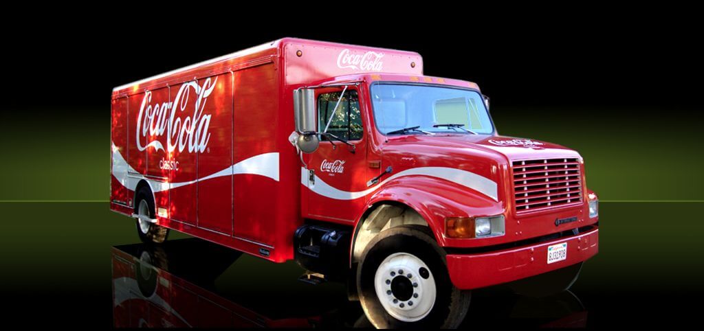 Coca Cola truck wrap