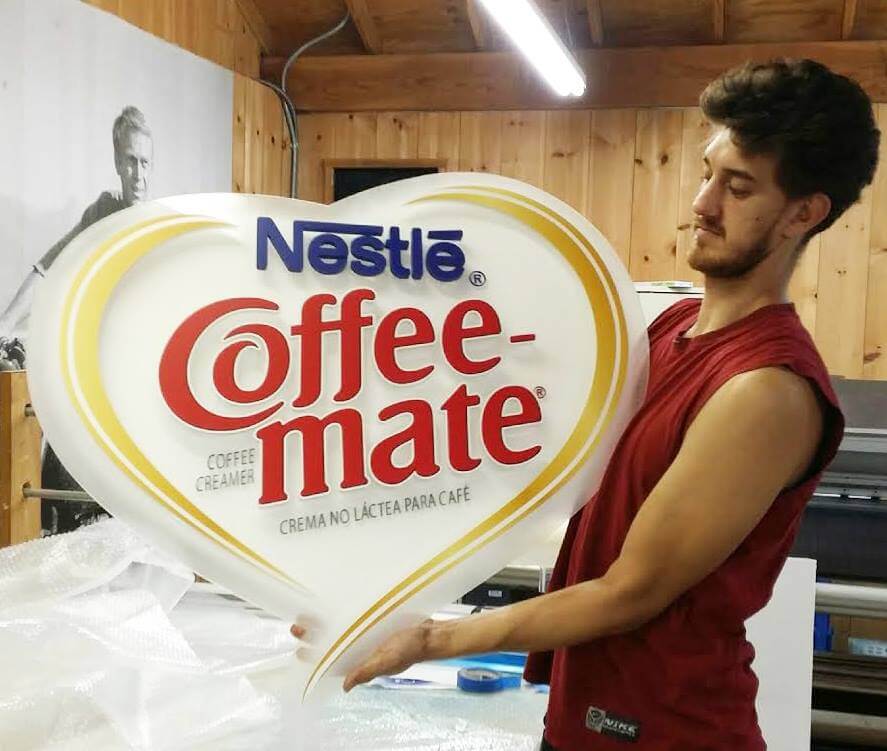 Coffee-mate sign
