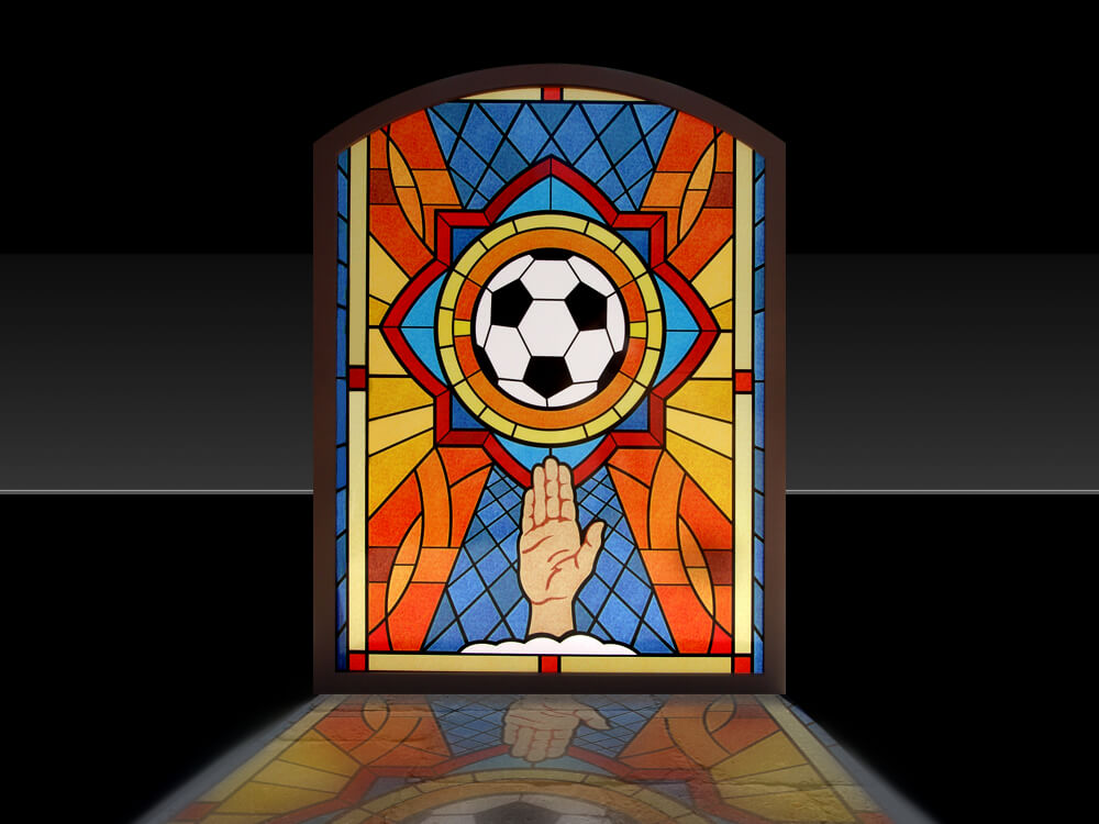 Stained Glass Soccer design