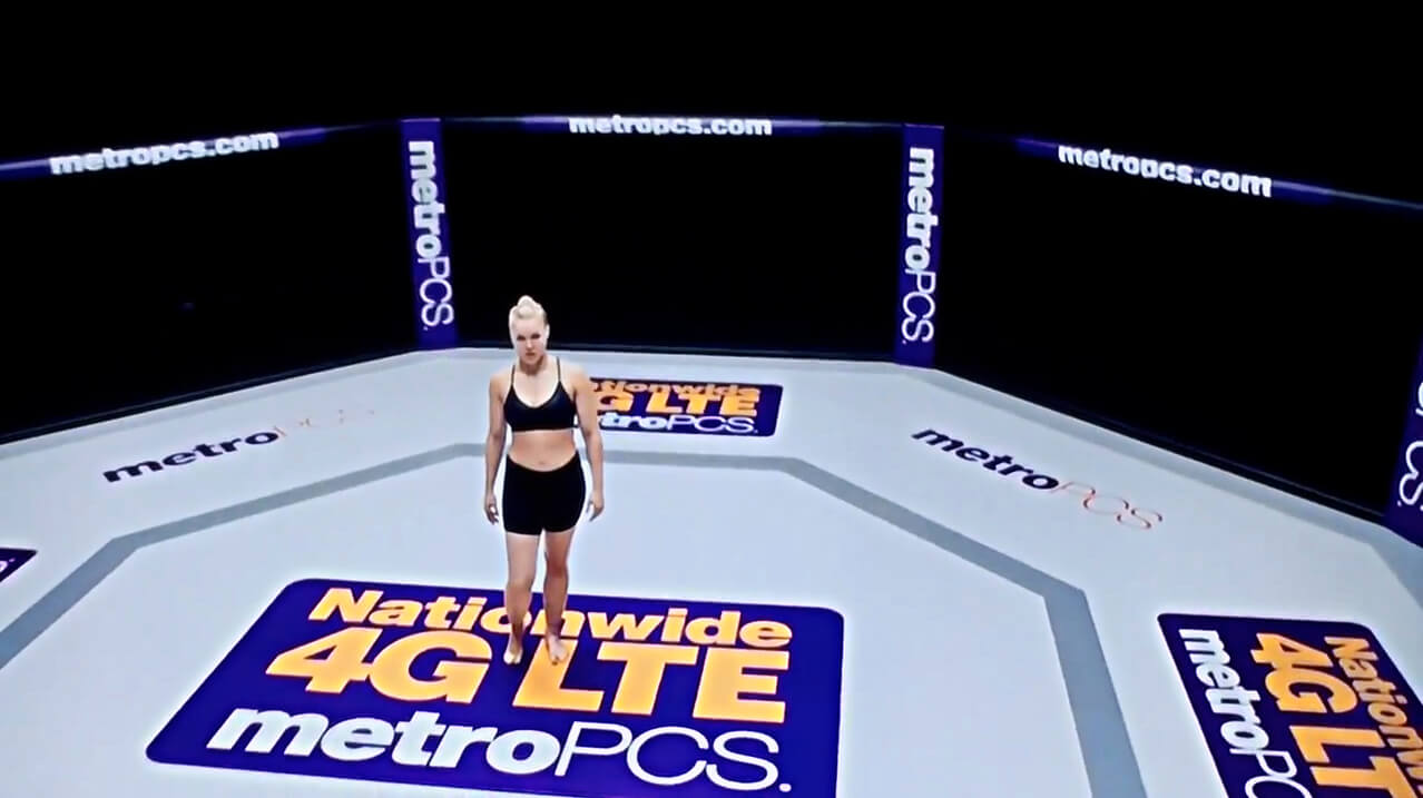 Ronda Rousey MetroPCS floor