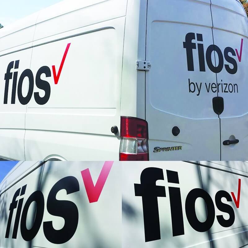 Verizon Fios vehicle wrap
