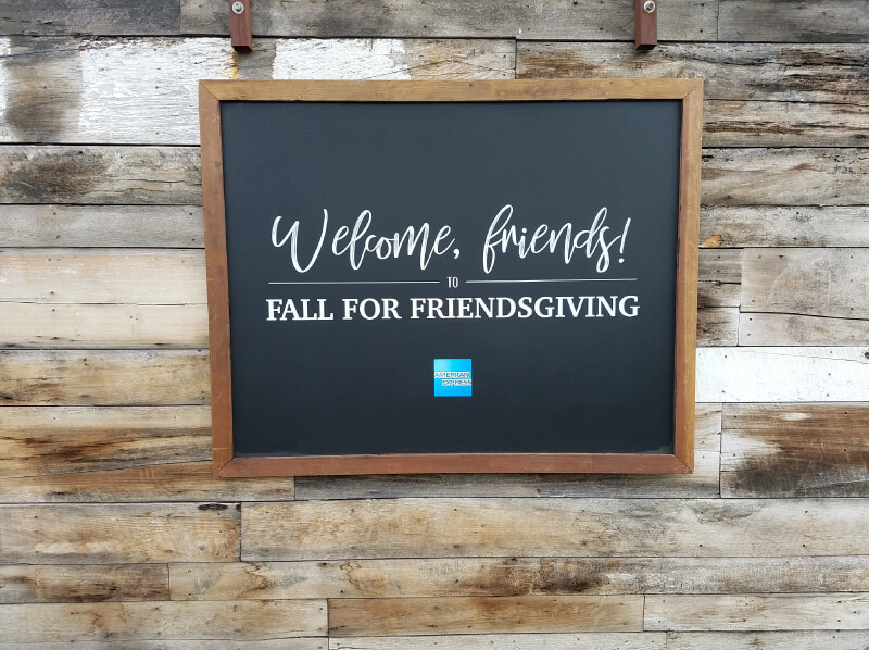 We printed these menus and signage for an American Express Friendsgiving celebration