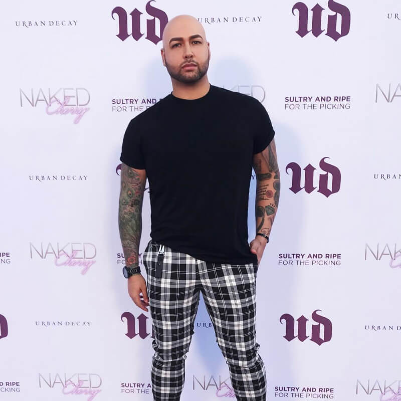 A step and repeat for Urban Decay Cosmetics