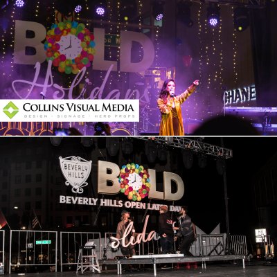 We fabricated and installed a magnitude of stuff for the return of BOLD Holidays celebration!