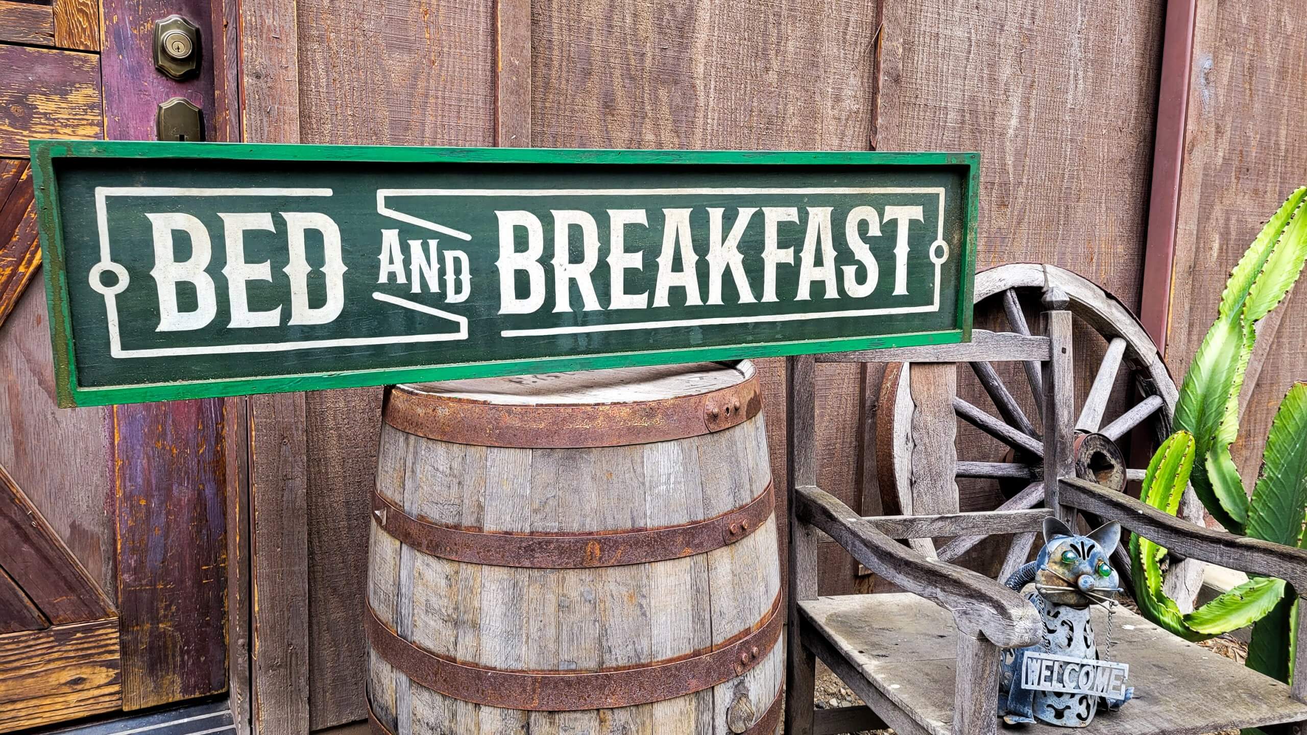 Bed And Breakfast Handmade Signage For Commercial 2